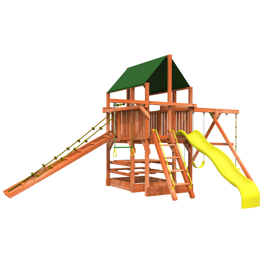 Woodplay Playhouse XL 5' Combo