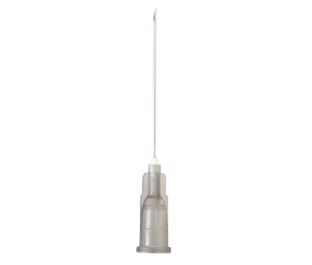 KRUUSE Vet Hypodermic Needle, Grey, 22G x 1¼″ (0.70 x 30mm), Sterile