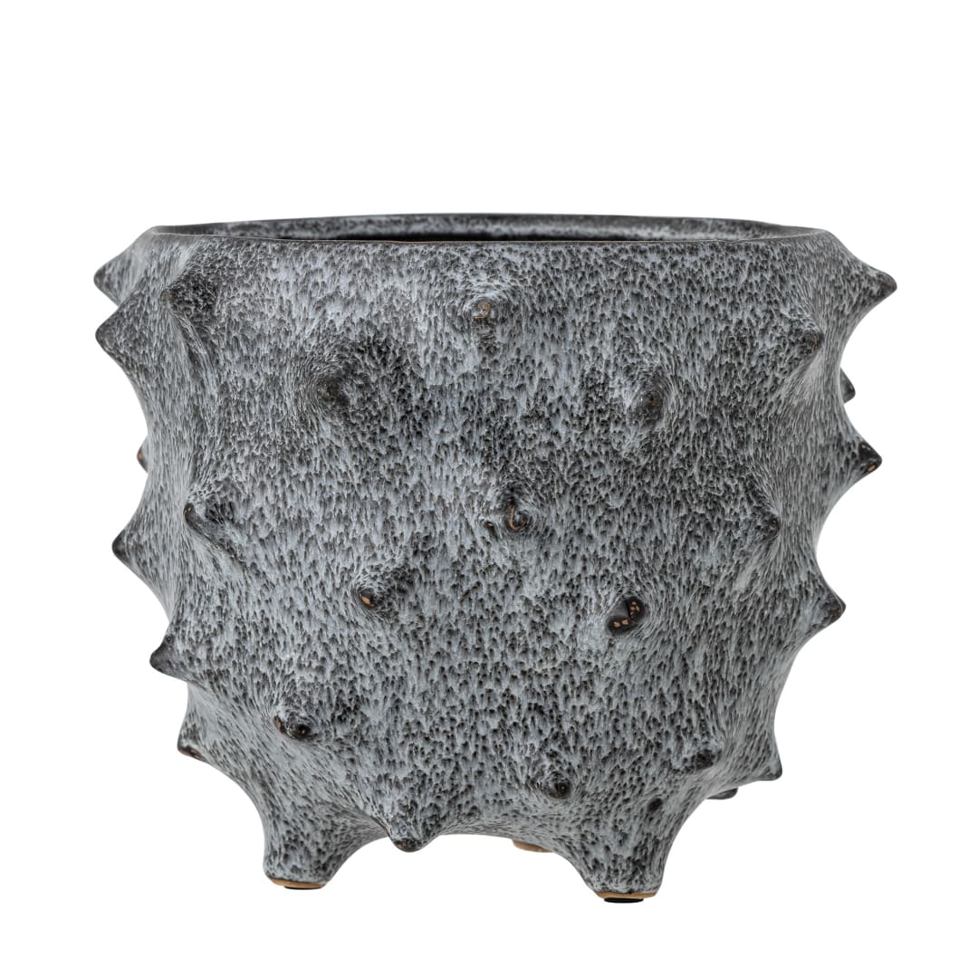 82057495 - Ademir Flowerpot, Blue, Stoneware STOCK: 50
