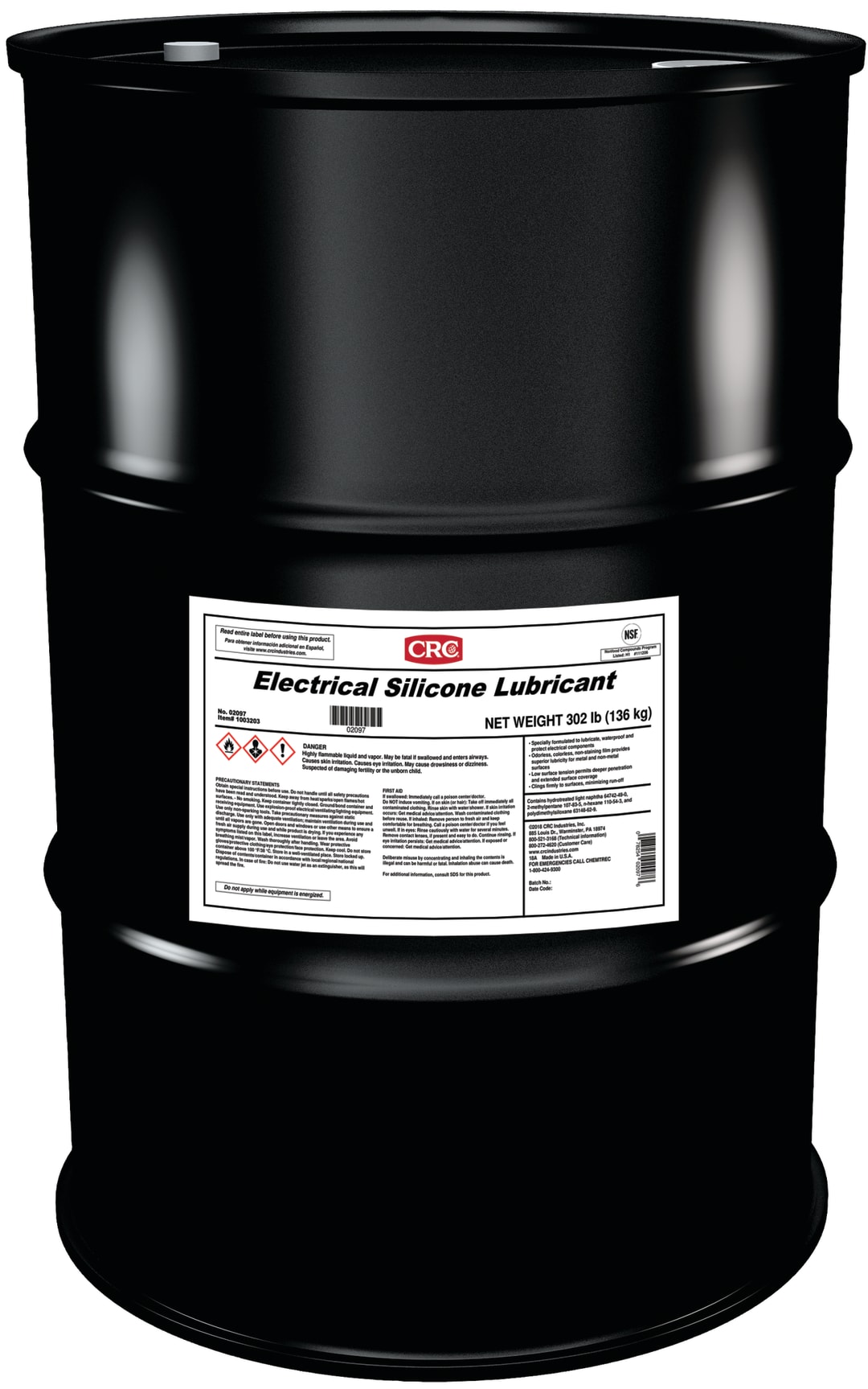 CRC Electrical Silicone Lubricant 1X55GL