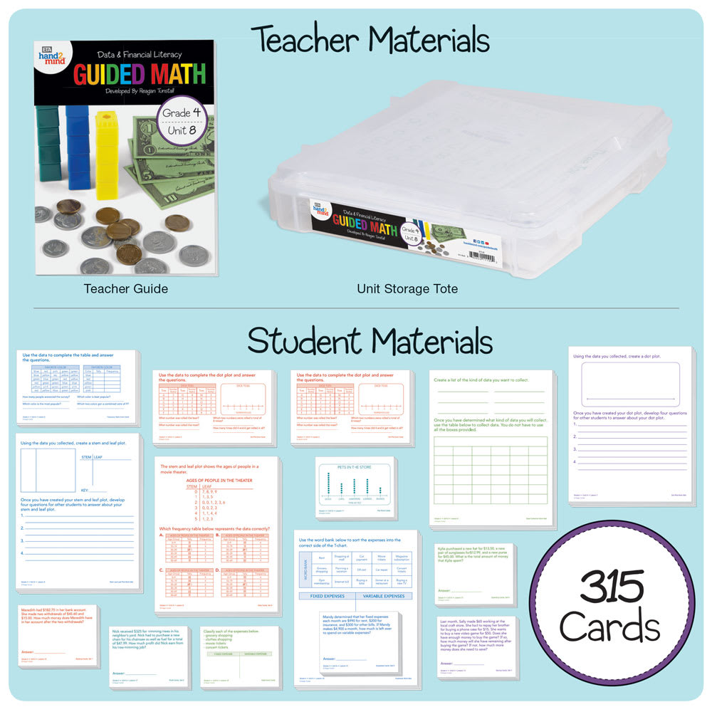 GUIDED MATH KIT, DATA-FINAN LIT G4U8