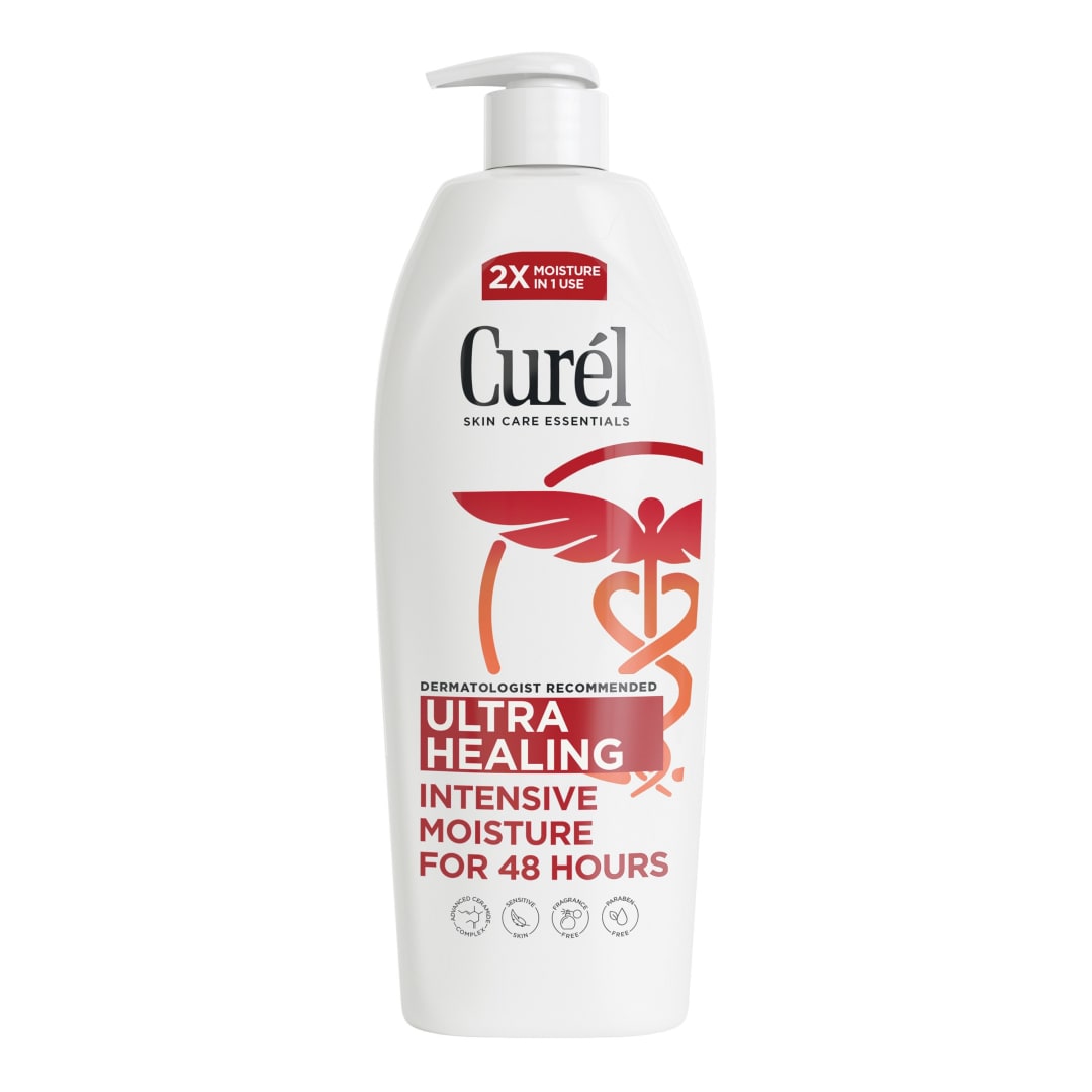 Curel Ultra Healing Body Lotion, Moisturizer, Fragrance-Free, 20 fl oz
