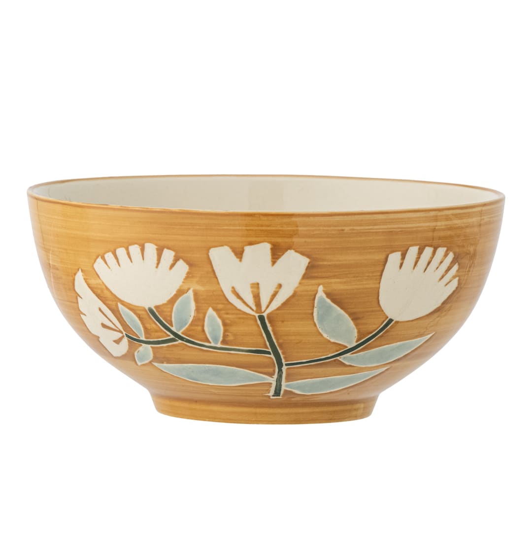 82060876 - Tangier Bowl, Orange, Stoneware STOCK: 5