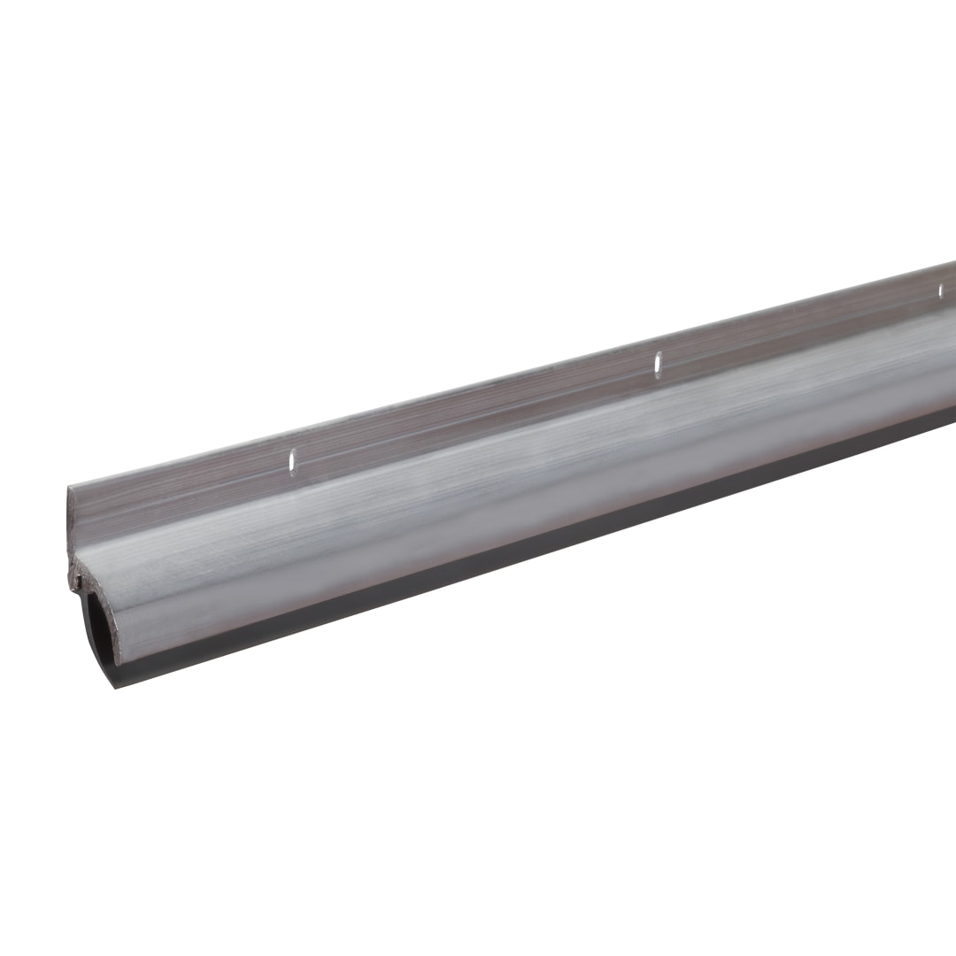05546 - 36 in. Silver Aluminum and Vinyl Drip Cap Screw-on Door Sweep