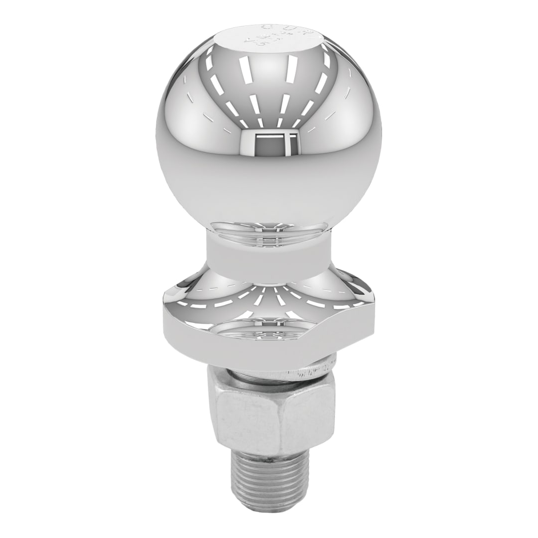 CURT 2" Trailer Ball (3/4" x 1-3/4" Shank, 3,500 lbs., Chrome, Packaged) #40064