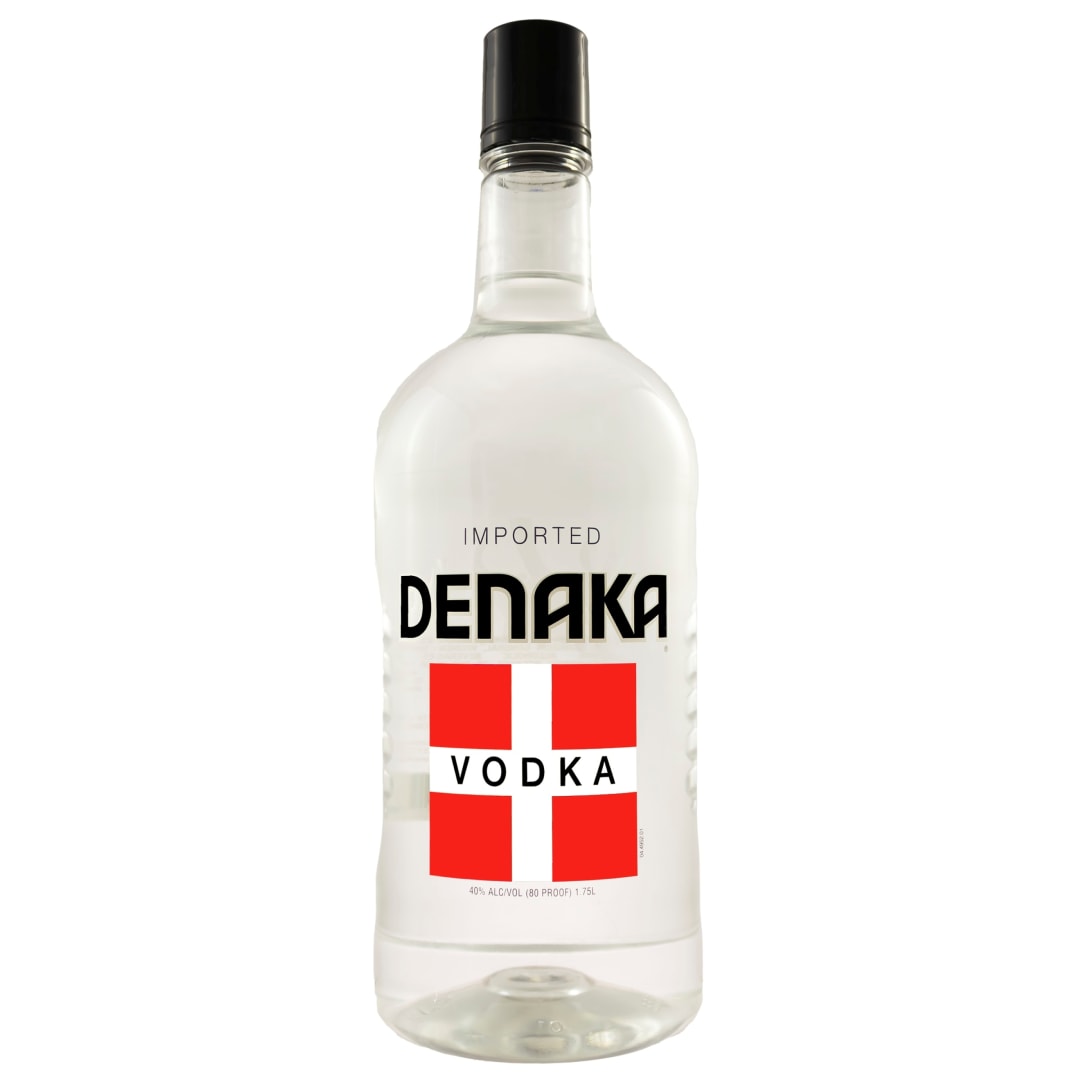 Denaka Vodka 1.75l Plastic Bottle 80 Proof