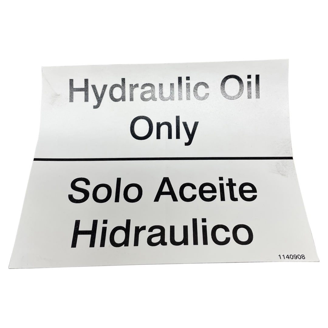 Wastebuilt® Replacement for McNeilus Decal, Hydraulic Oil Only