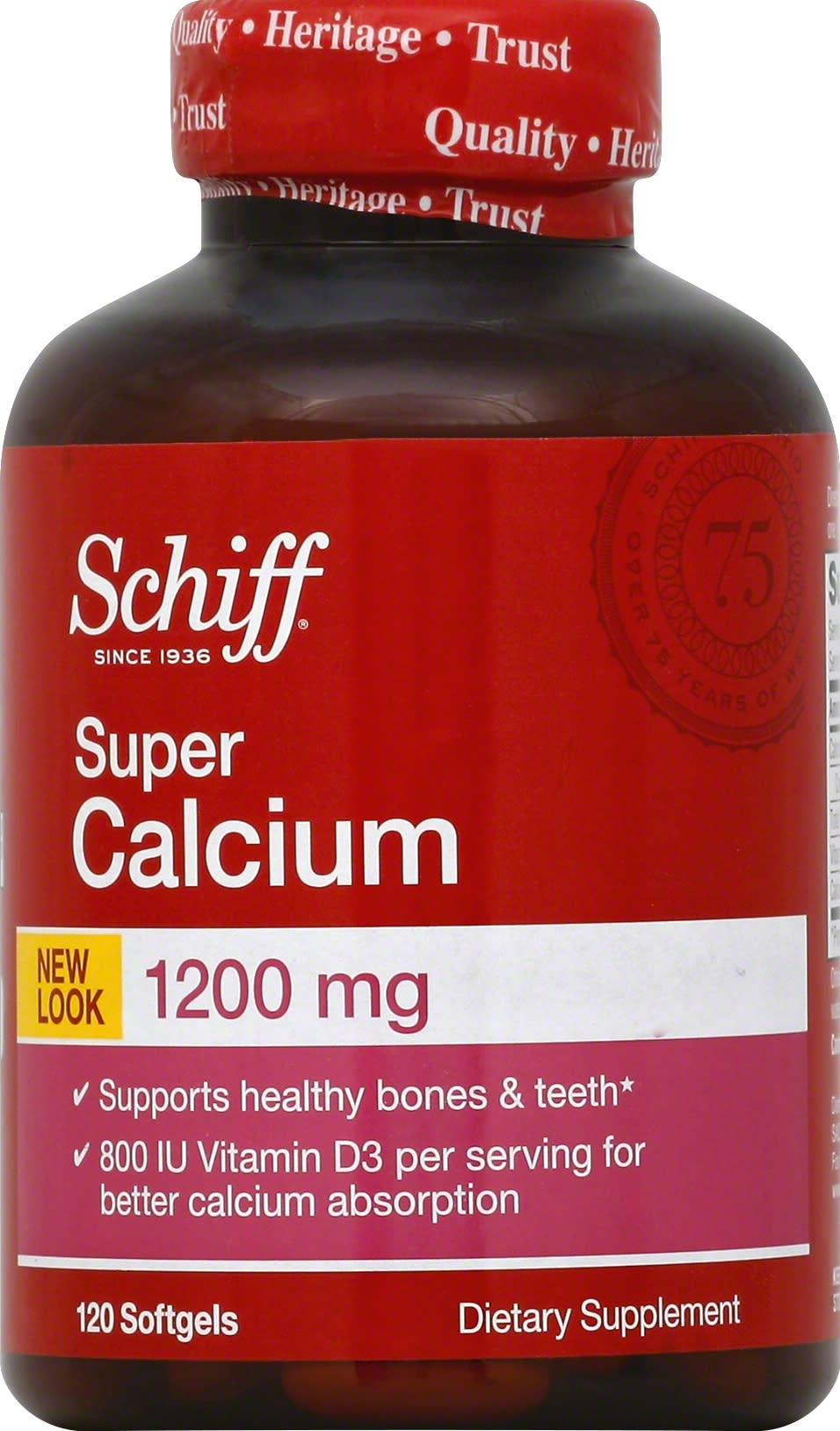 SCHIFF® Super Calcium - 1200mg Softgels 12/120 ct.