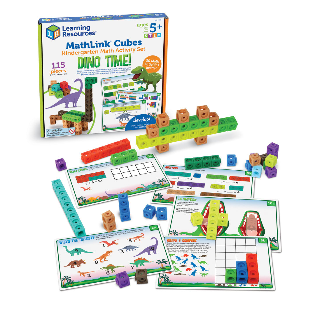 MATHLINK CUBES ACTIVITY SET - DINO TIME
