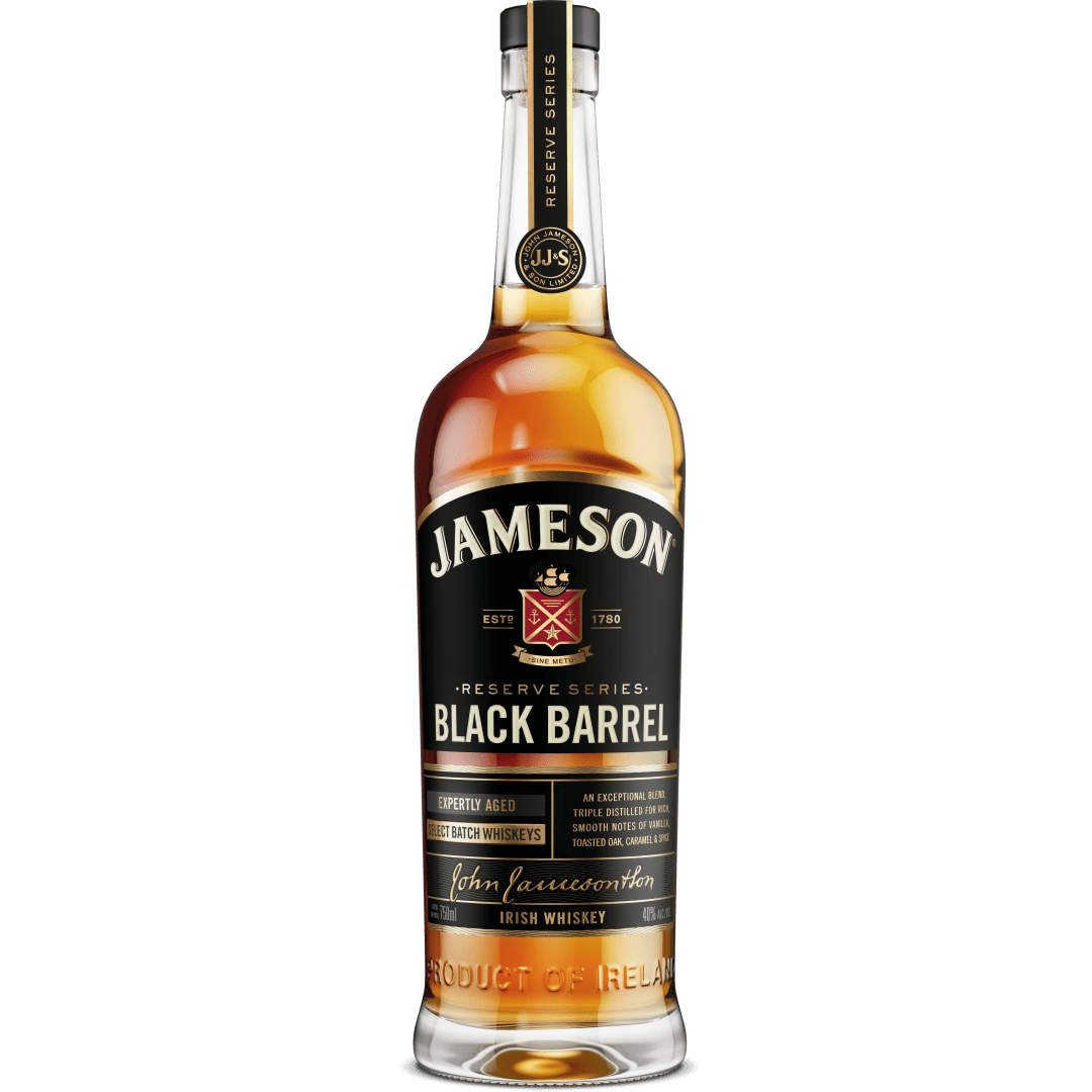 Jameson Black Barrel Irish Whiskey, 750 ml Bottle, 80 Proof