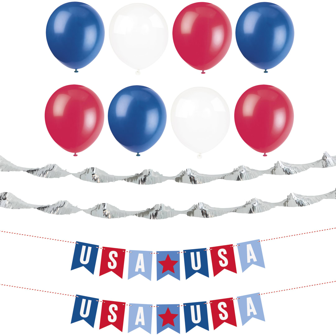 Patriotic USA Car Decorating Kit, 12pc