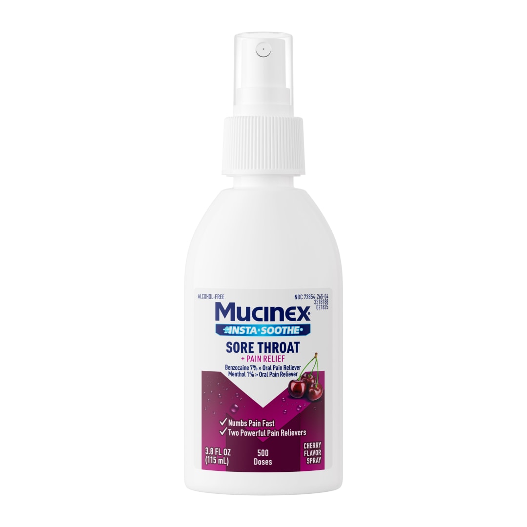 MUCINEX® InstaSoothe™ Sore Throat + Pain Relief Spray - Cherry 24/3.8 oz.