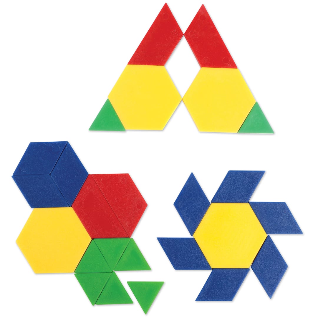 PLASTIC PATTERN BLOCKS .5CM (SET/100)