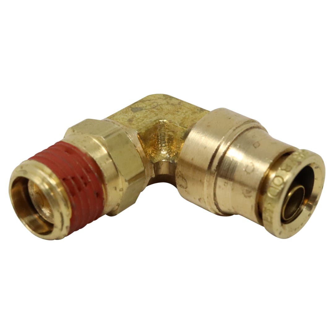 Wastebuilt® Replacement for Alkon Brass Fittings 3/8" x 1/4" NPT 90 Degree Dot Swivel Male Connector