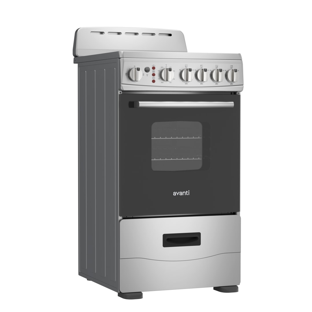 CERU200P3S - Avanti 20"  Ceramic Top Electric Range, Stainless Steel
