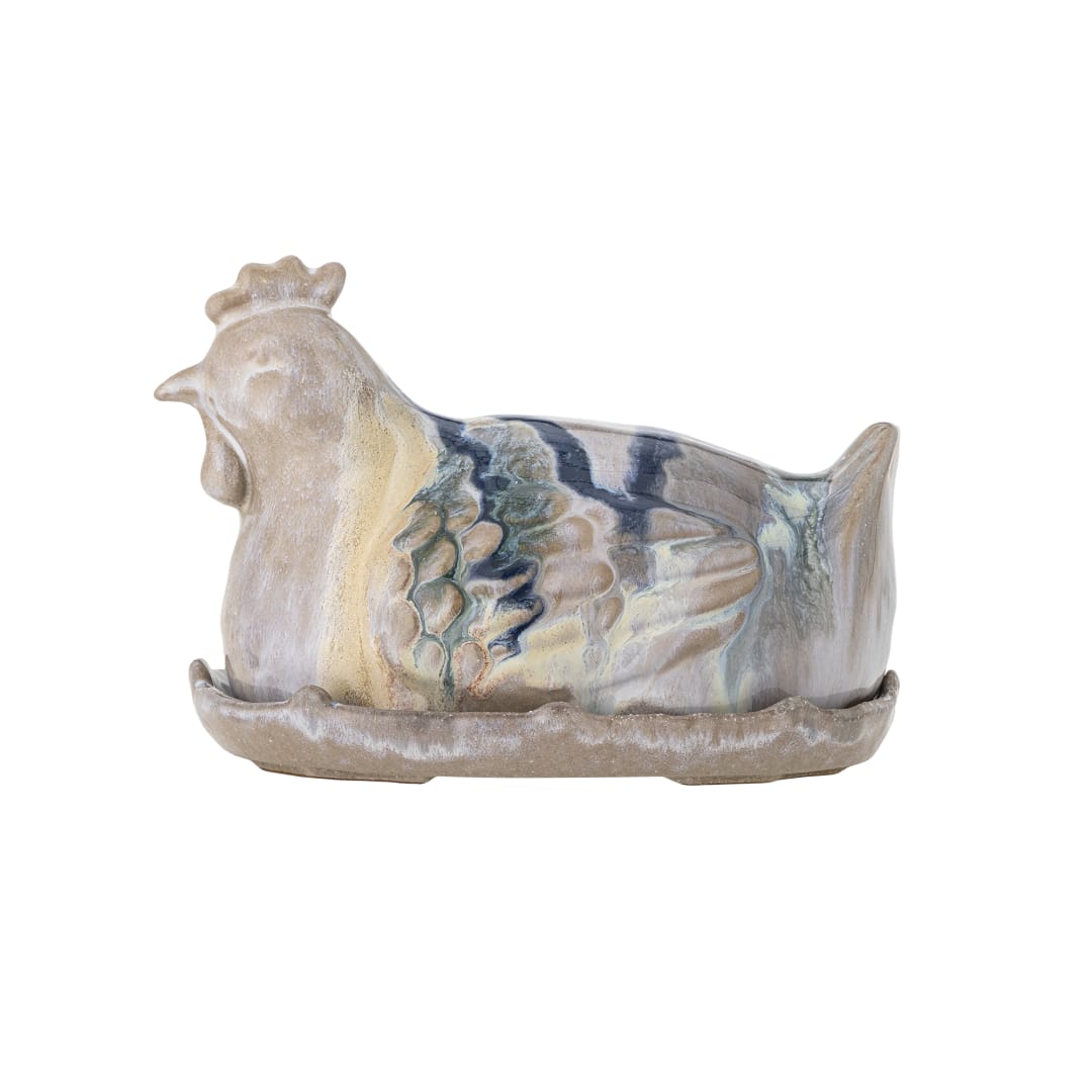 82061993 - Heni Butter Box, Rose, Stoneware STOCK: 23