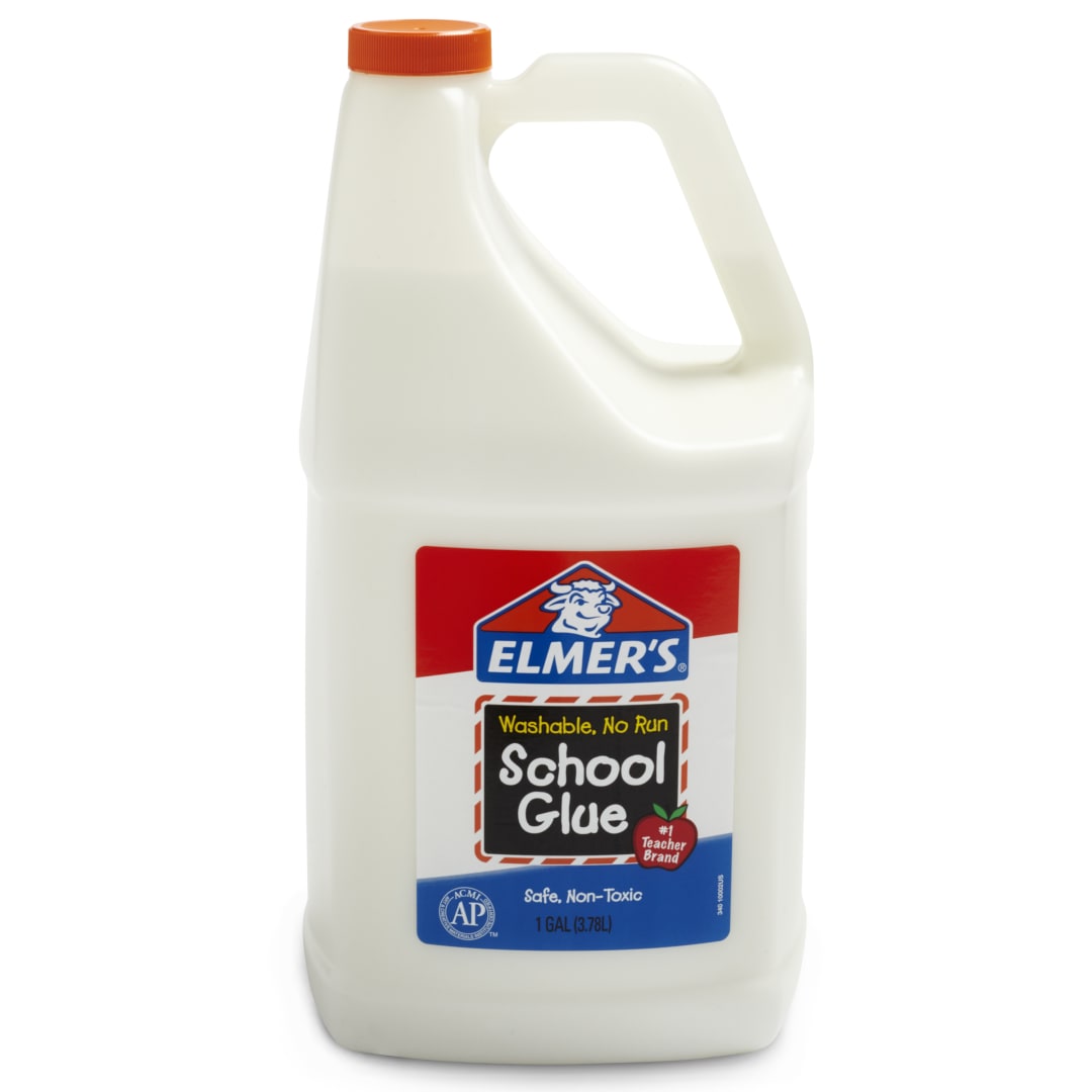 Elmer's Liquid School Glue, Washable, Great for Making Slime, 1 Gallon, 1 Count