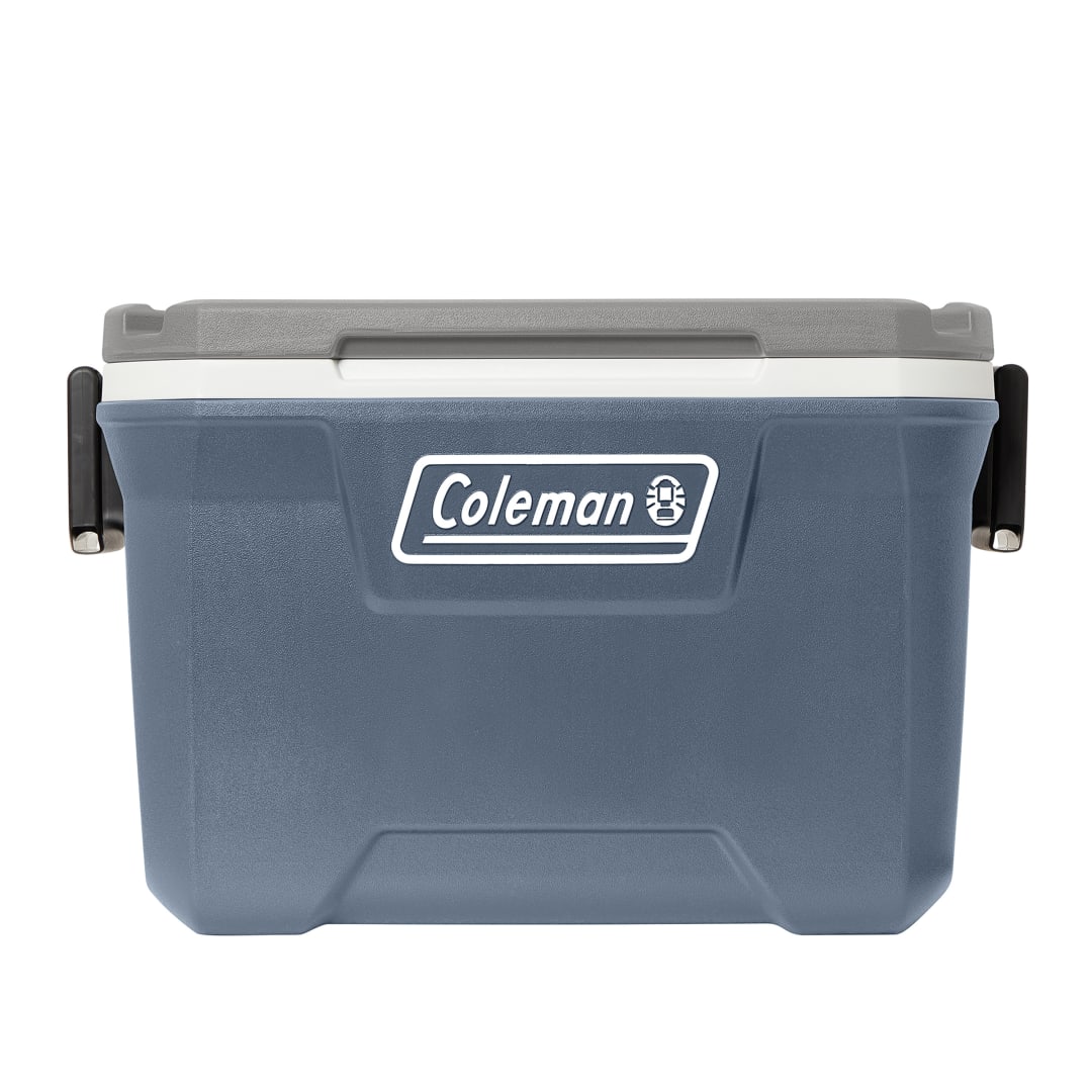Coleman® Serie 316 Hielera, 52 QT, Mantiene el Hielo por Días, Azul y Gris