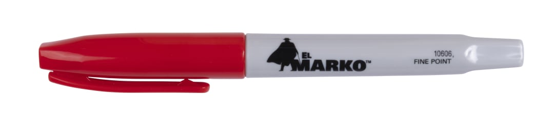 El Marko® Permanent Marker- Red