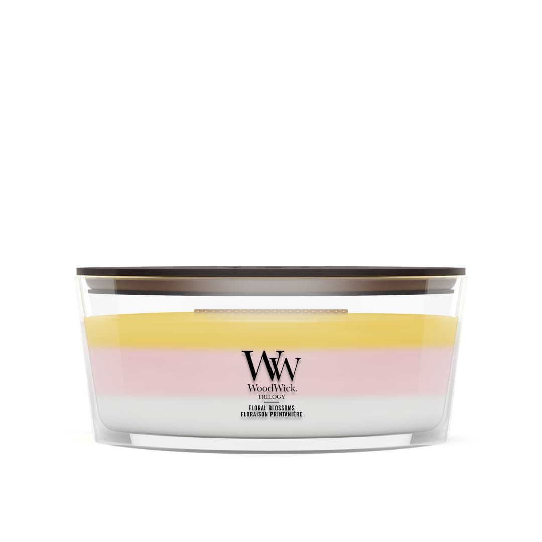 WoodWick Vela perfumada | Vela en forma de elipse | Floral Blossoms | Regalos perfectos para mujeres