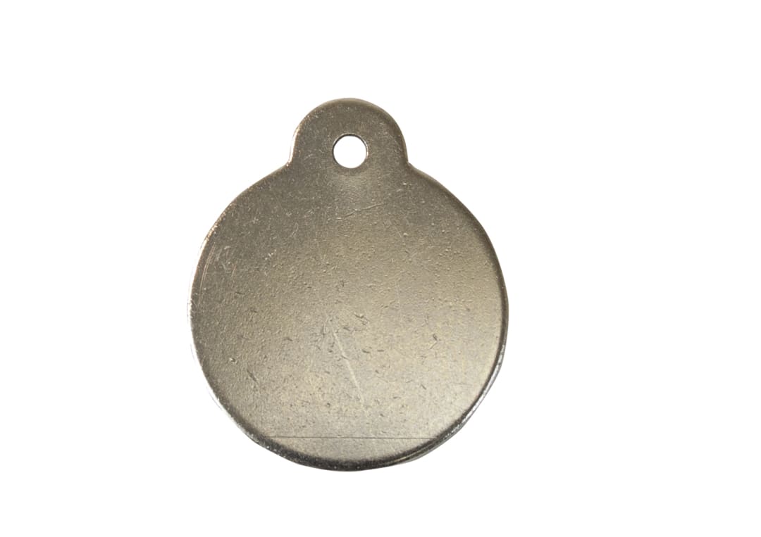 Tag-Round with Ear 1" Stainless Steel 25 pack
