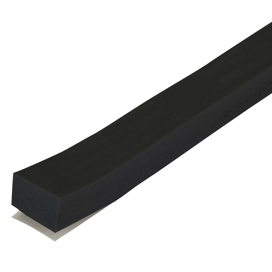 02645 - 1/2 in. x 3/4 in. x 30 ft. Black Foam Window Seal for Ex-Large Gaps