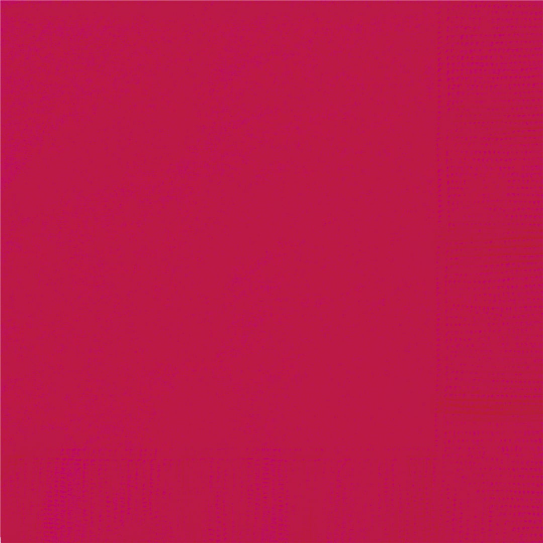 Ruby Red Solid Beverage Napkins, 100ct