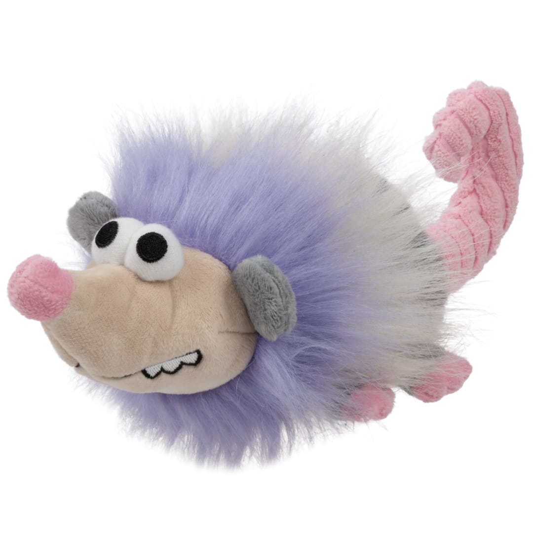 goDog Silent Squeak Urban Wildlife Pippa Possum, Ultrasonic Squeaky Dog Toy, Plush with Chew Guard Technology, Medium