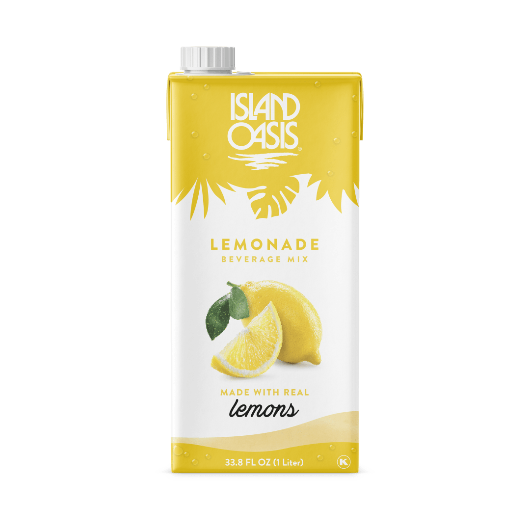 Island Oasis Lemonade Fruit Puree Beverage Mix, 12 x 1 L