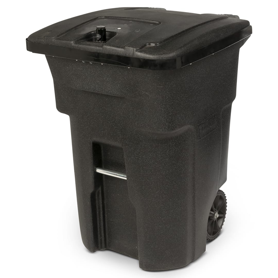 96-Gal. Black Bear-Tight Wheeled Trash Can