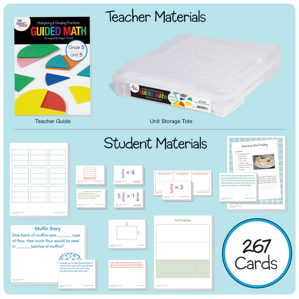 GUIDED MATH KIT, M&D FRACTIONS G5U5