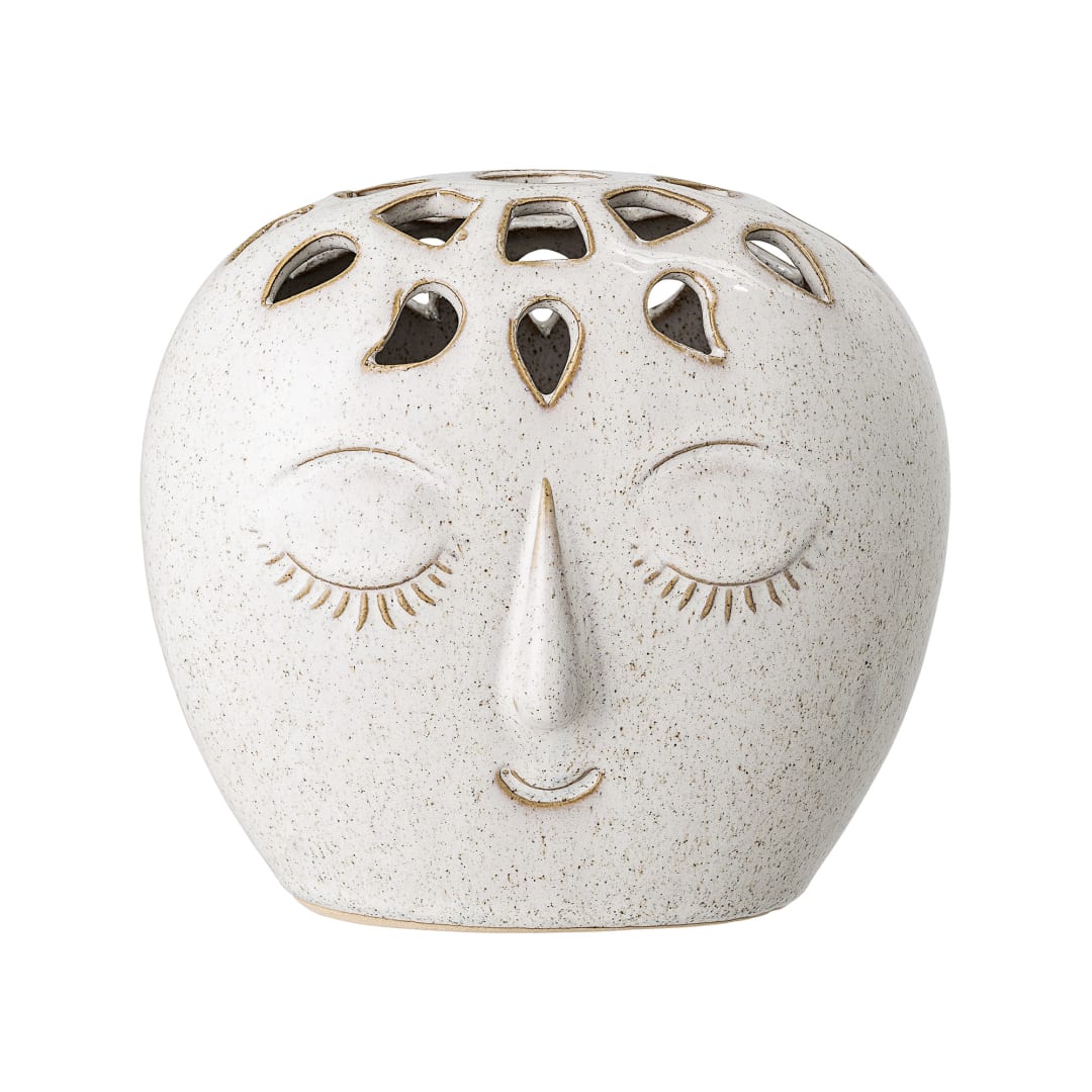 82047421 - Elissa Vase, White, Stoneware STOCK: 300
