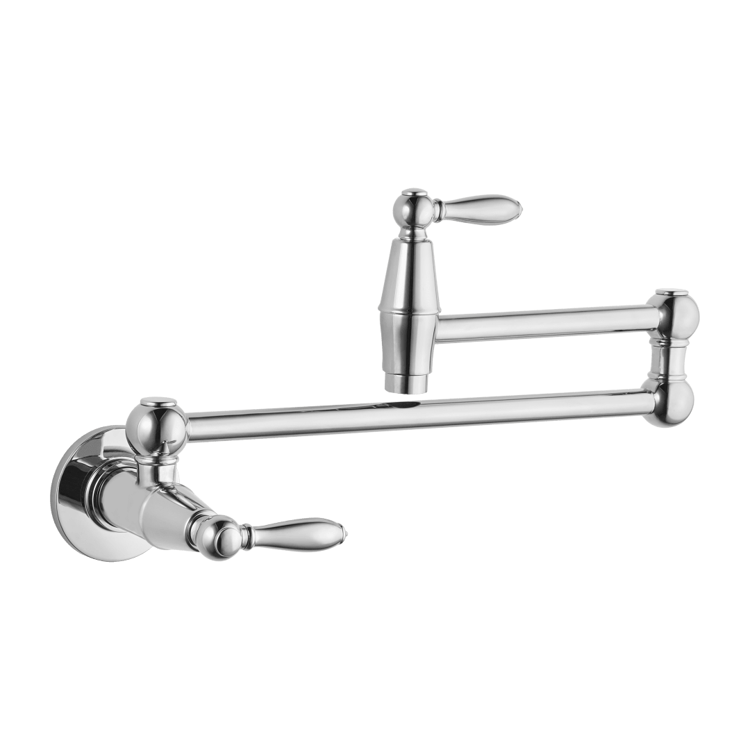 Port Haven 2-Handle Pot Filler Faucet in Polished Chrome