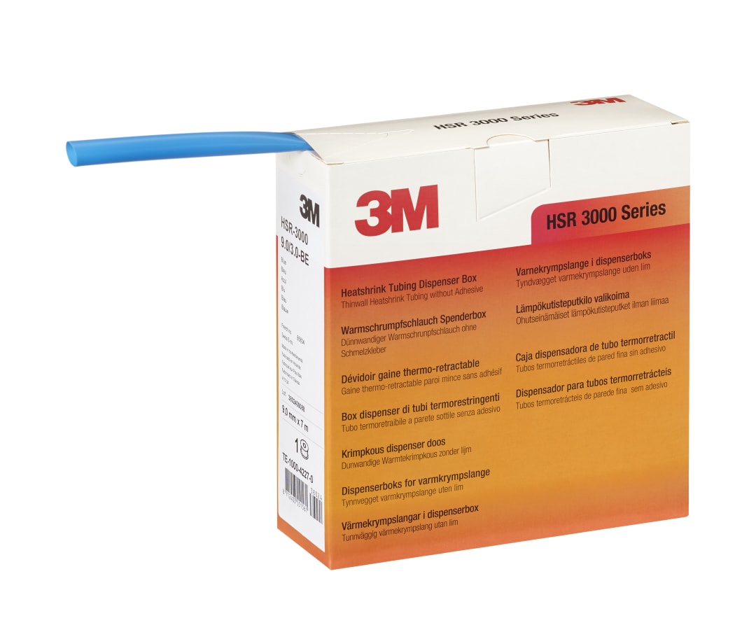 3M™ HSR-3000 Teplom zmršťujúce sa trubice 6,0/2,0 mm, modré, zásobník