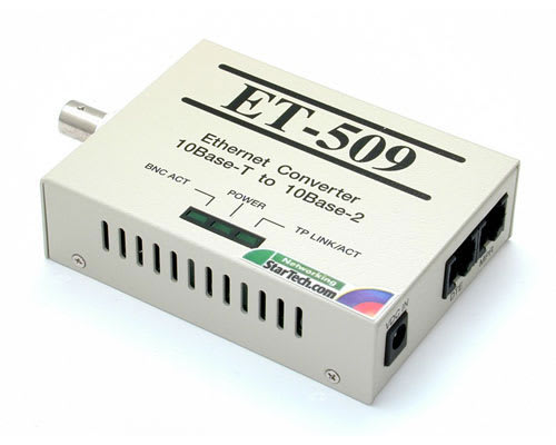 *D*Ethernet Media Converter BNC to RJ45