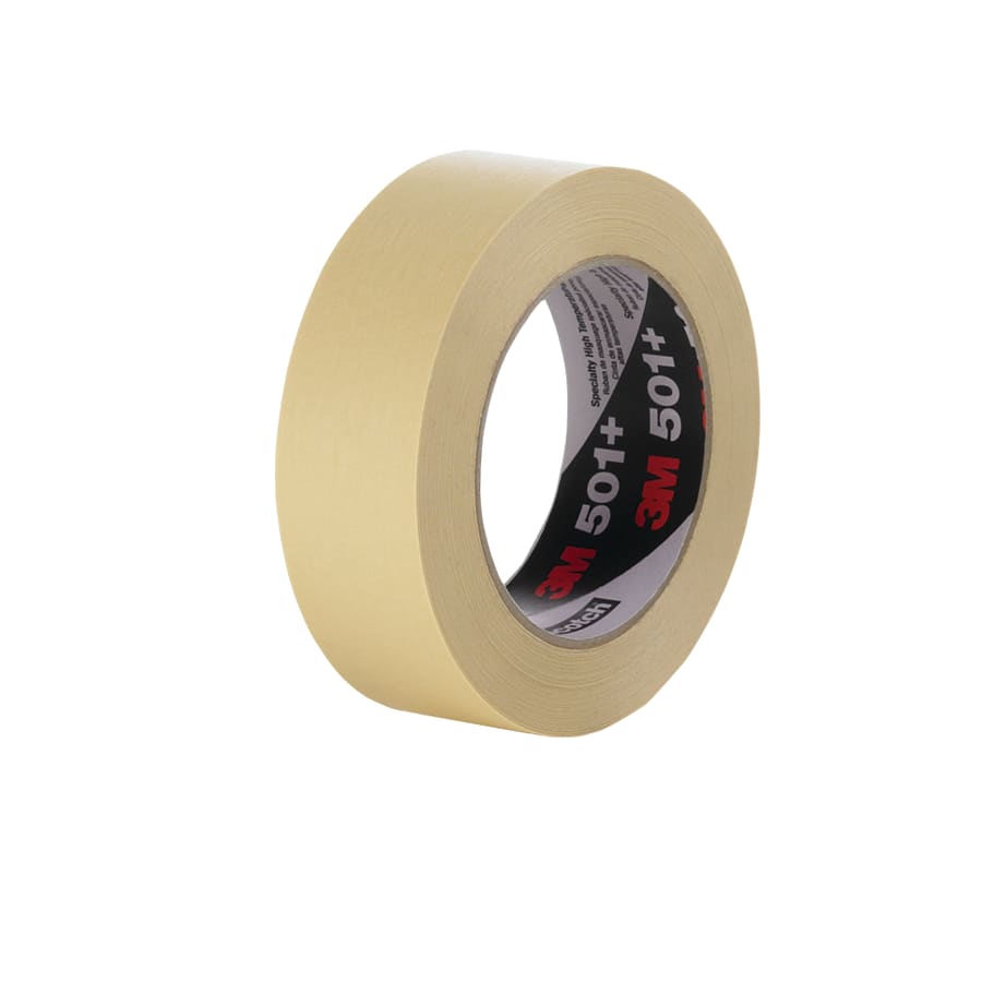3M™ Industrie-Abdeckband für hohe Temperaturen 501E, Beige, 100 mm x 50 m, 0.150 mm