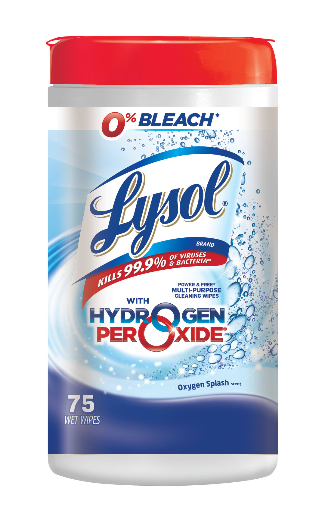 LYSOL® Power & Free™ Multi Purpose Cleaning Wipes - 6/75 ct.