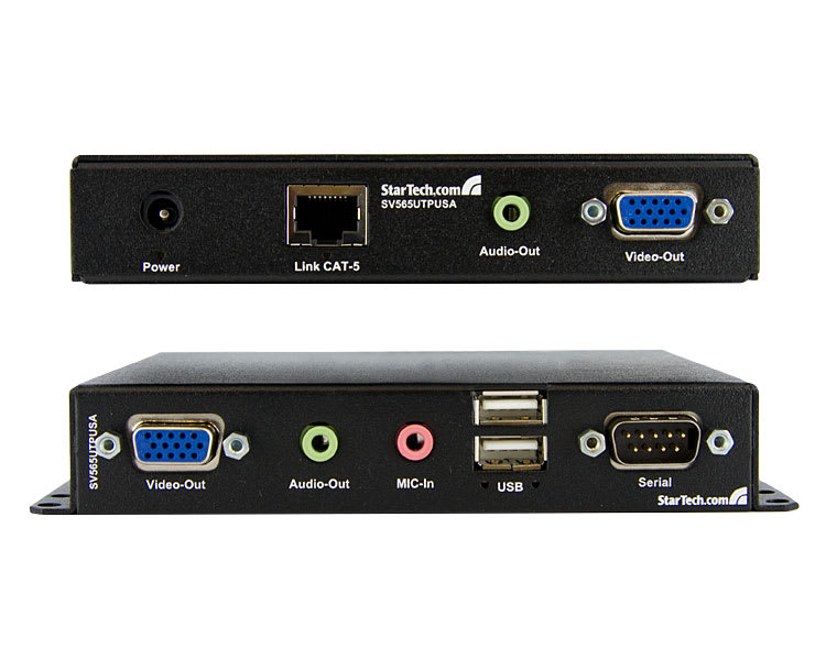Cat5 USB Serial Audio KVM Console Extender