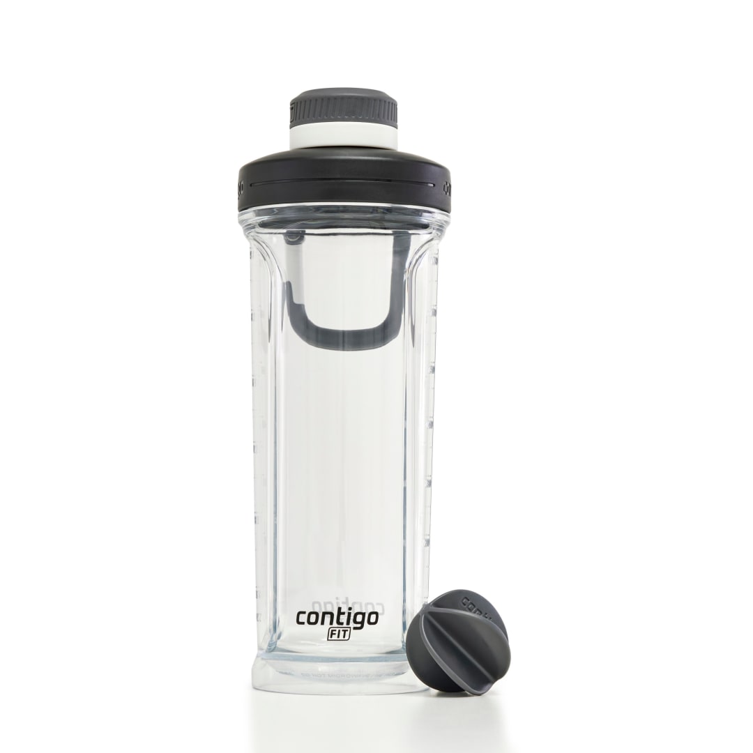 Contigo Fit Shake & Go 2.0 Tritan Shaker Bottle, Salt, 28 oz (828 mL)