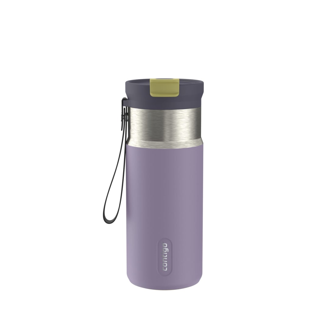 Contigo DualSip 16 oz Compact Leakproof Insulated Water Bottle with 2-Way Lid