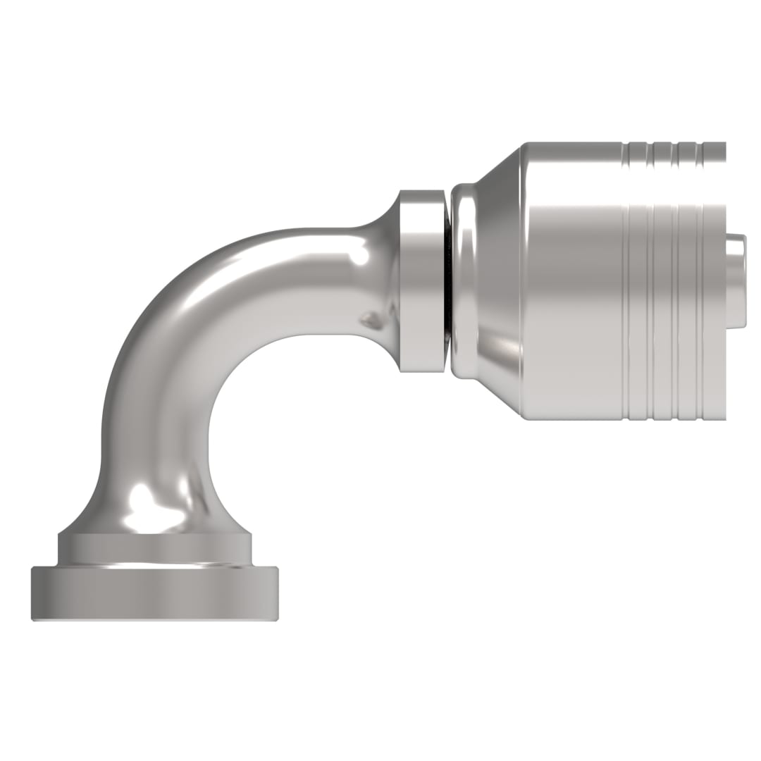 Aeroquip 3/4 Cd61 Flange 90 Degree X 1/2 Hose Fitting 4 Way