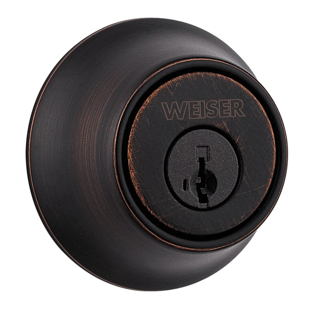 GDC9471 Single Cylinder Deadbolt featuring SmartKey Security™ in Venetian Bronze