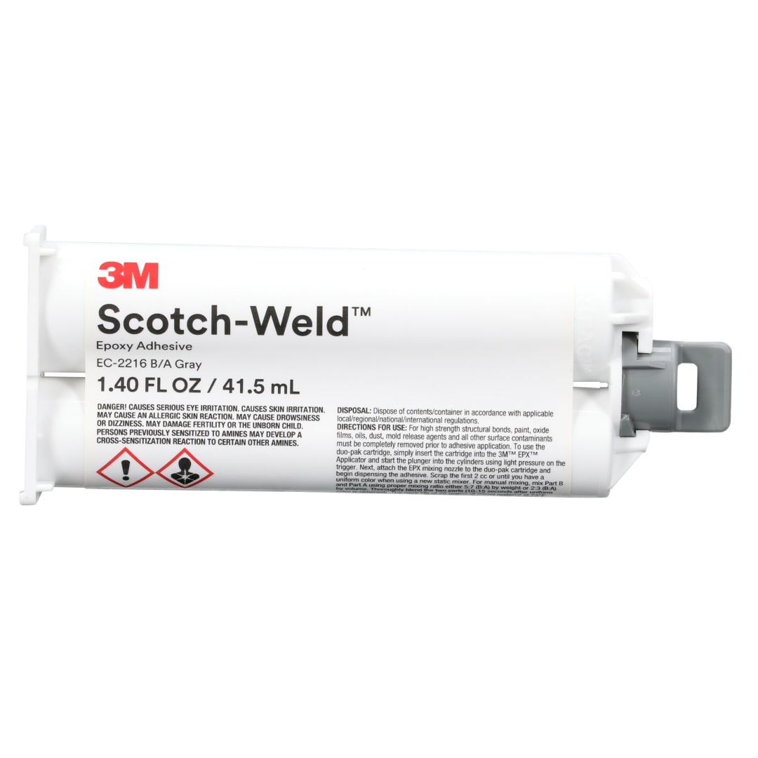 3M™ Scotch-Weld™ Epoxy Adhesive DP2216, Gray, 41.5 mL Duo-Pak, 12 ea/Case