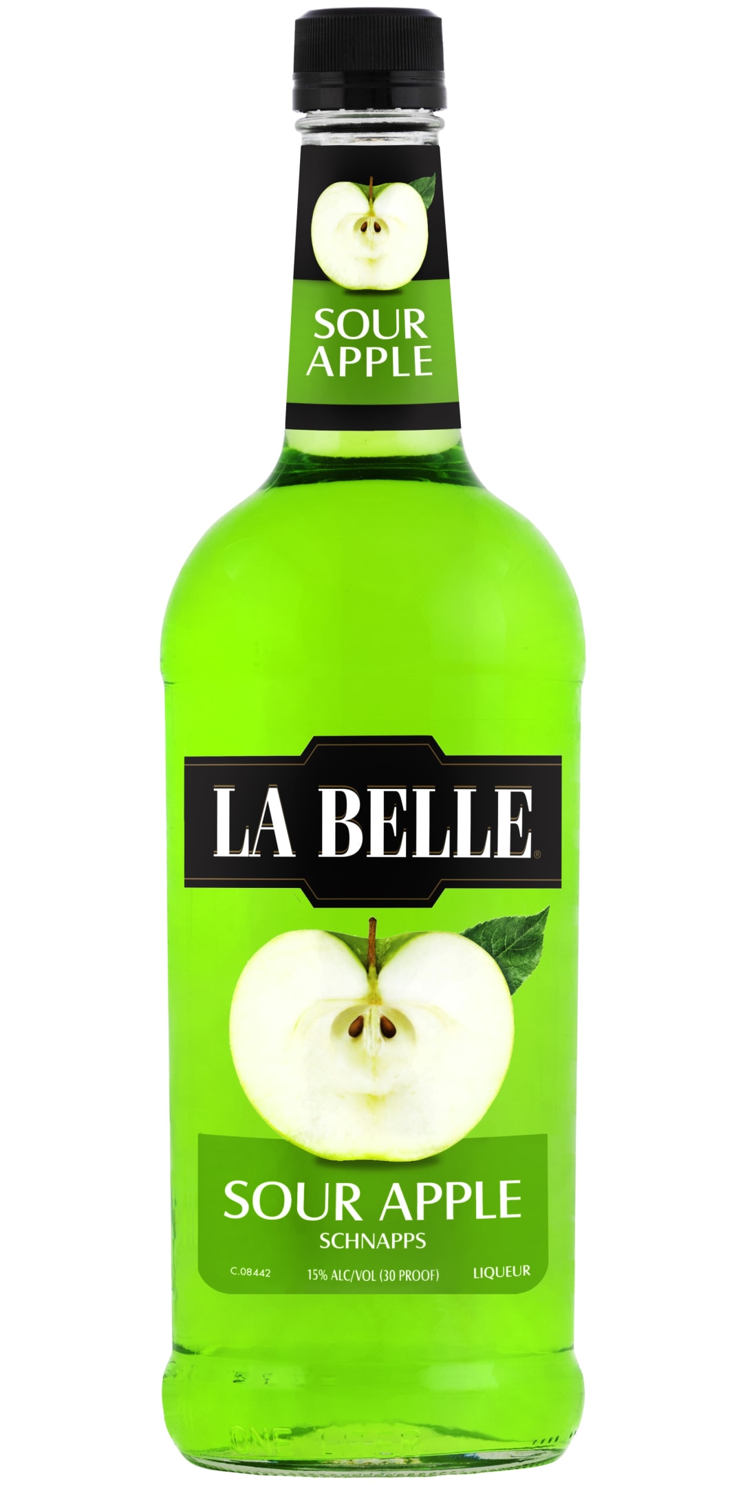 La Belle Sour Apple Liqueur 1l 30 Proof
