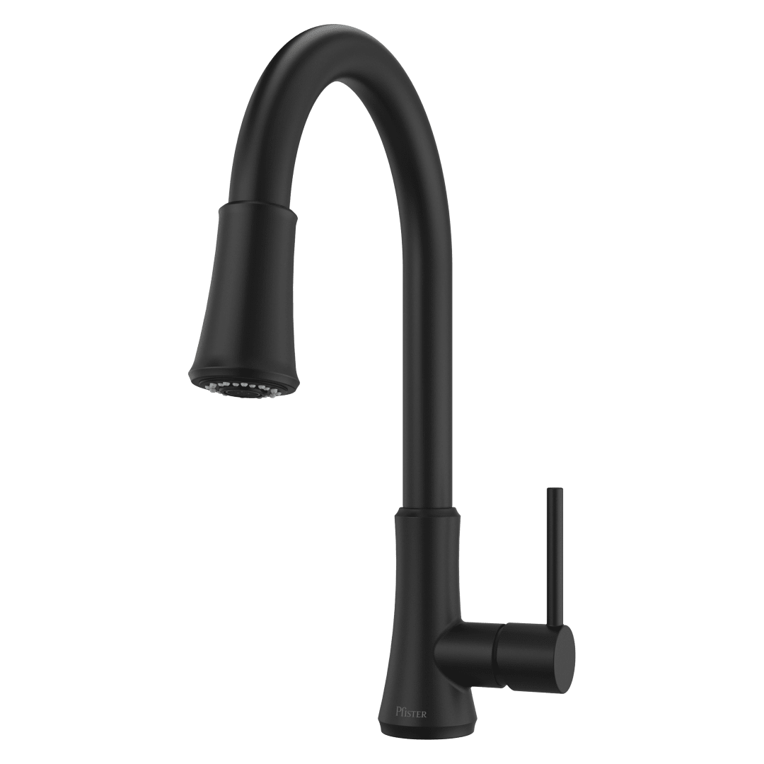 Classic 1-Handle Pull-Down Kitchen Faucet in Matte Black