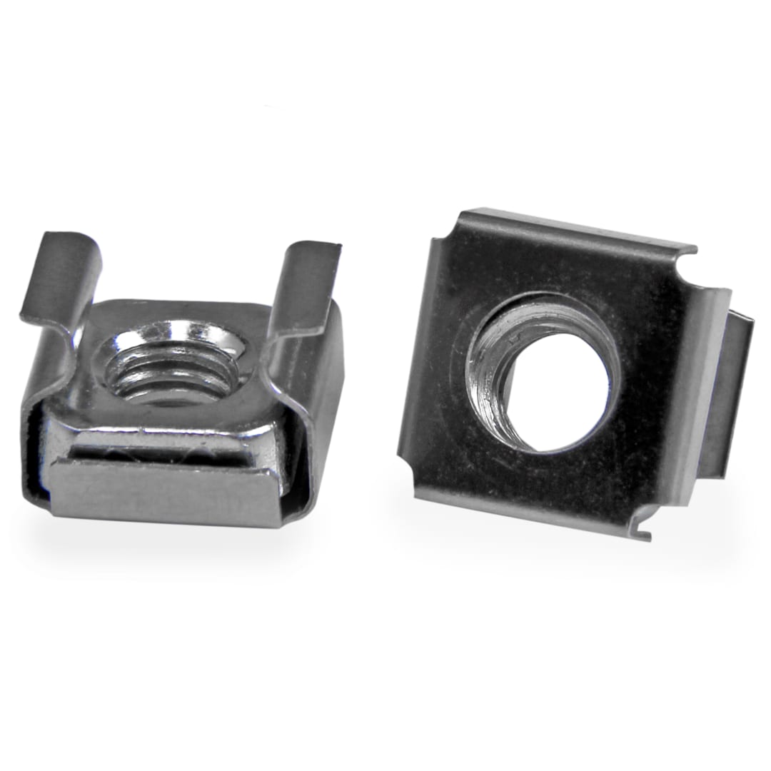 50 Pkg M6 Cage Nuts for Server Rack Cabinets