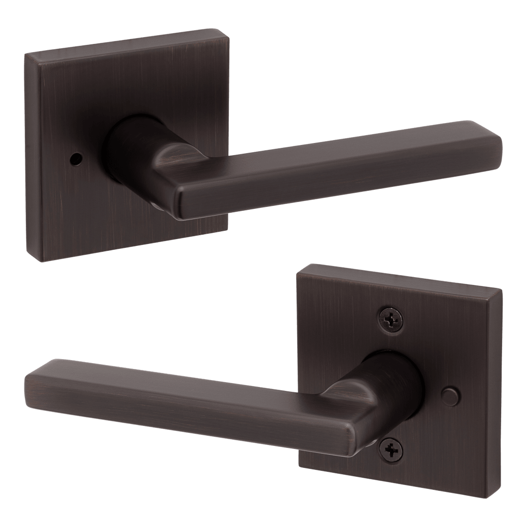 Halifax Privacy Lever in Venetian Bronze