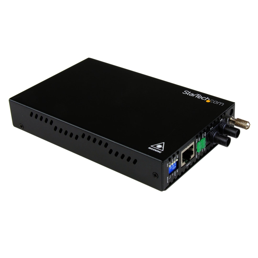 10 100 Mbps RJ45 to ST MM Fiber Converter