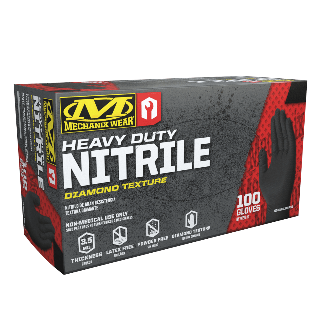 6 Mil Black Nitrile RDT Gloves 100-BX