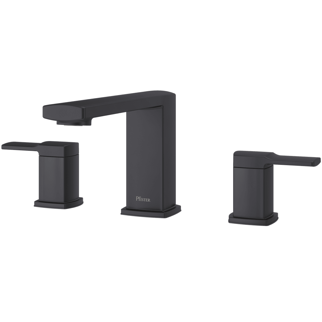 Deckard 2-Handle Roman Tub Trim in Matte Black